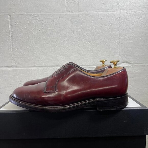 Crockett & Jones Maginot Burgundy Leather Oxford Dress Shoes Men's 8 UK/9 US - Picture 4 of 12